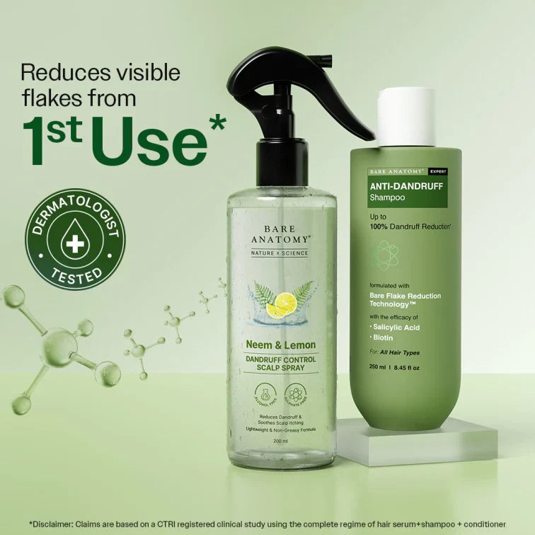 Anti-Dandruff Shampoo (250ml ) & Dandruff Control Spray (200 ml) Combo