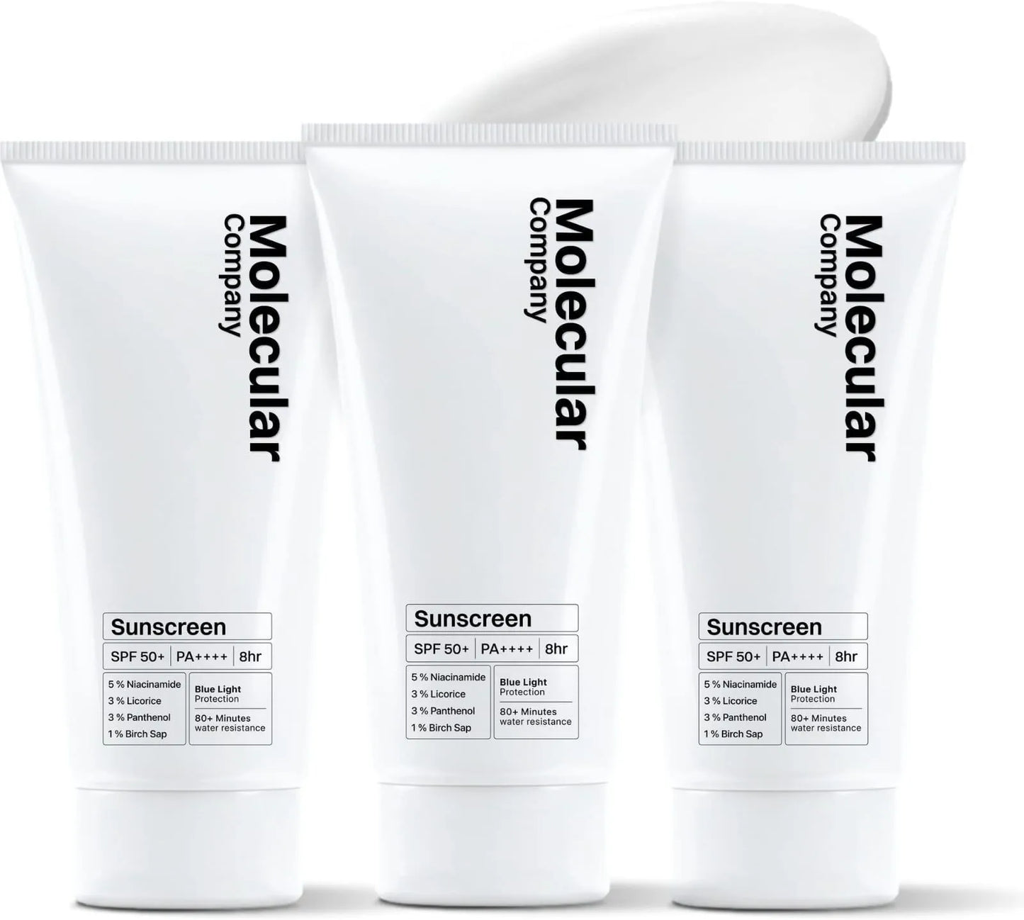 Buy 2 get 1 free || Molecular SPF 50 Broad Spectrum Sunscreen Cream – Lightweight Daily UV Protection for Healthy, Hydrated Skin