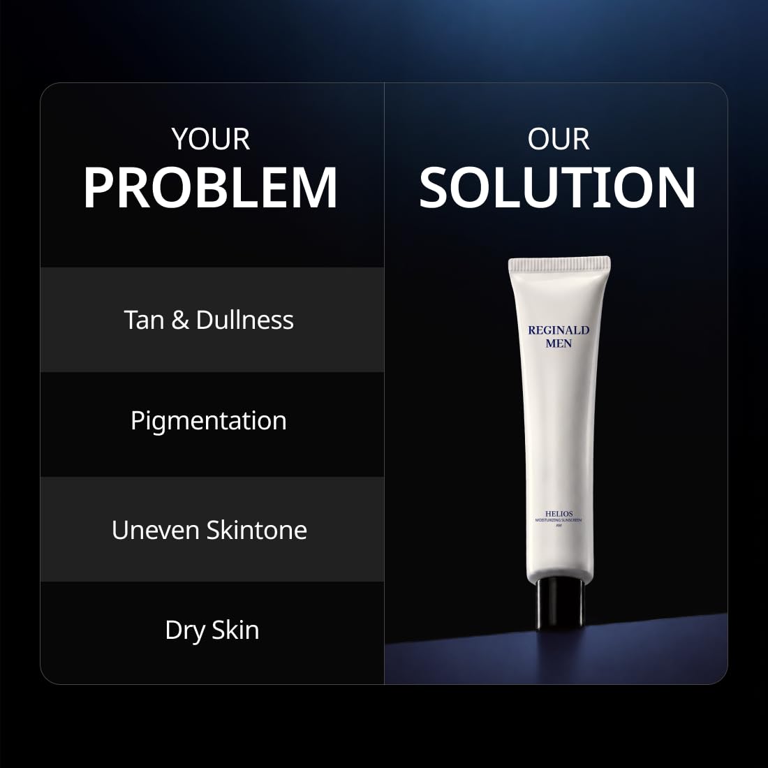 Reginald Men SPF 50+ PA++++ Sunscreen Brightening, Moisturising & Hydrating, 50g x 3 | In-Vivo Tested | Broad Spectrum UVA/UVB Protection | Lightweight, Oil-Free & Non-Sticky | Daily Sun Protection for Men