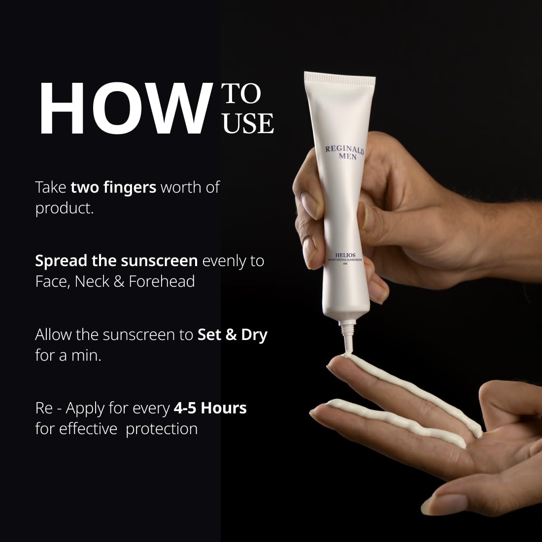 Reginald Men SPF 50+ PA++++ Sunscreen Brightening, Moisturising & Hydrating, 50g x 3 | In-Vivo Tested | Broad Spectrum UVA/UVB Protection | Lightweight, Oil-Free & Non-Sticky | Daily Sun Protection for Men