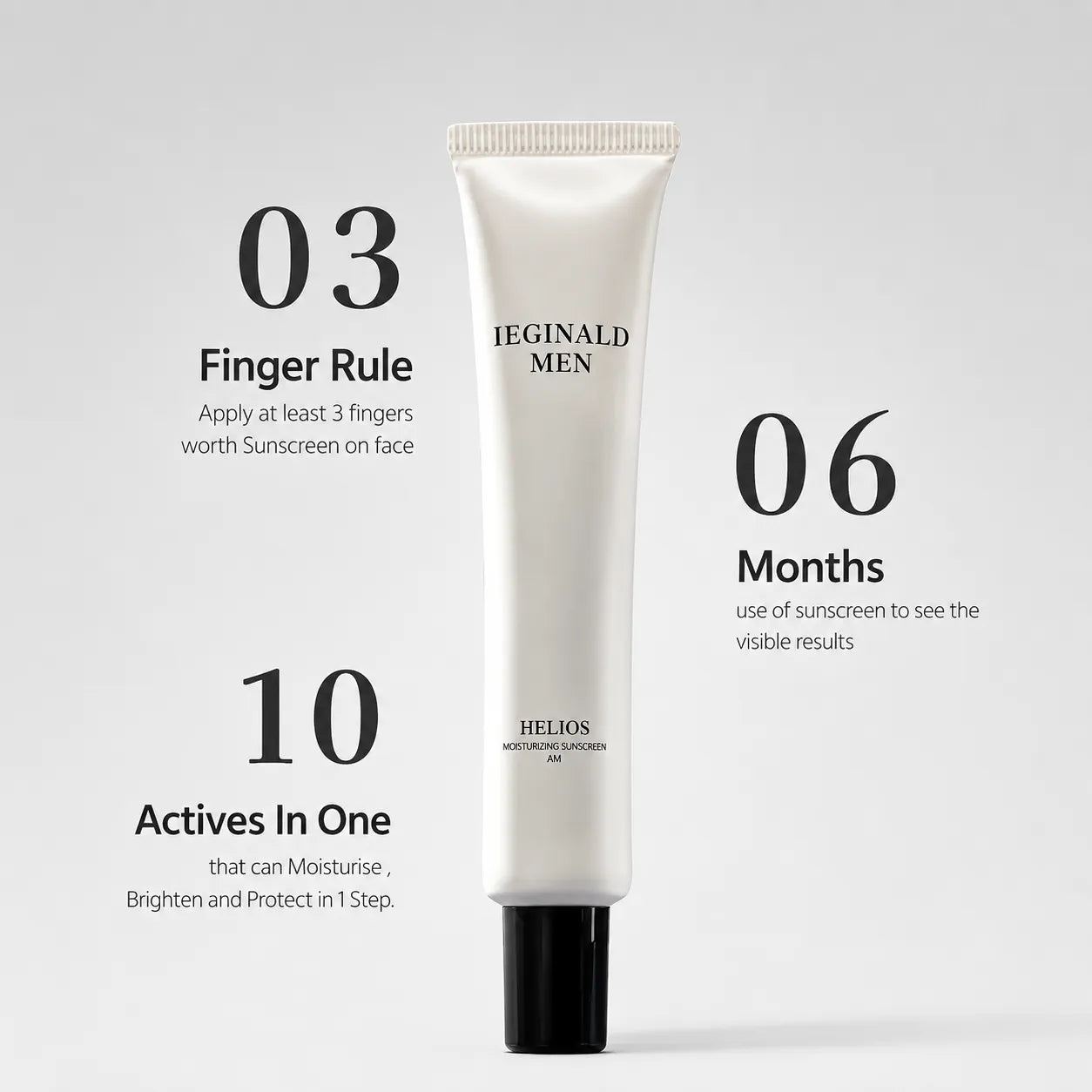 Buy1 get 1 free - 50 ML Moisturising Sunscreen - SPF 50 PA++++ With 11 Actives For Men